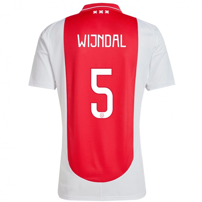 Danxen Heren Owen Wijndal #5 Rood Wit Thuisshirt Thuistenue 2024/25 T-Shirt