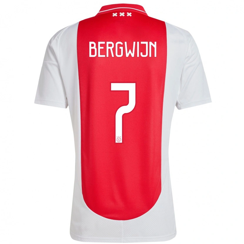 Danxen Heren Steven Bergwijn #7 Rood Wit Thuisshirt Thuistenue 2024/25 T-Shirt