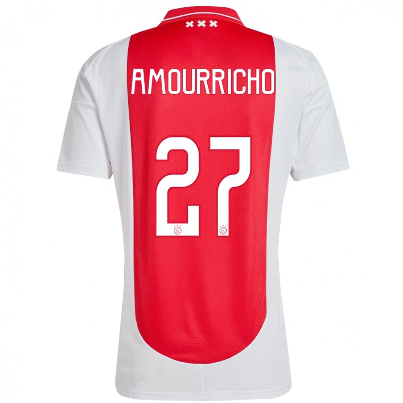 Danxen Heren Amourricho Van Axel-Dongen #27 Rood Wit Thuisshirt Thuistenue 2024/25 T-Shirt