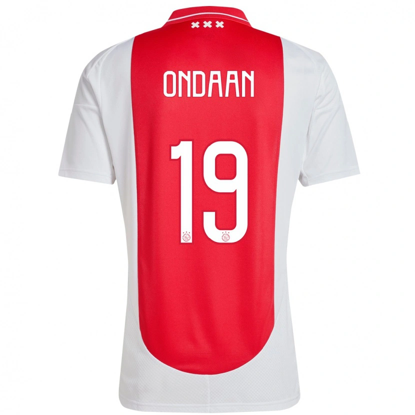 Danxen Heren Terell Ondaan #19 Rood Wit Thuisshirt Thuistenue 2024/25 T-Shirt