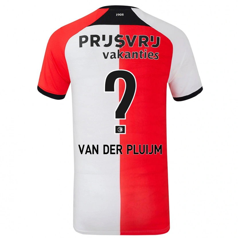 Danxen Heren Marvin Van Der Pluijm #0 Rood Wit Thuisshirt Thuistenue 2024/25 T-Shirt