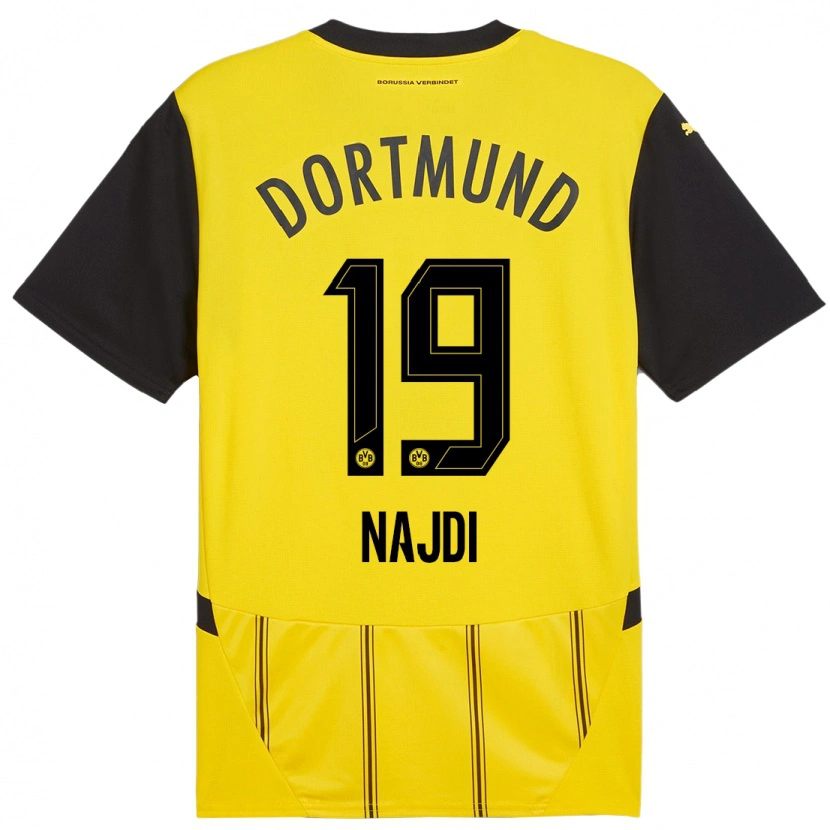 Danxen Heren Ahmad Najdi #19 Geel Zwart Thuisshirt Thuistenue 2024/25 T-Shirt