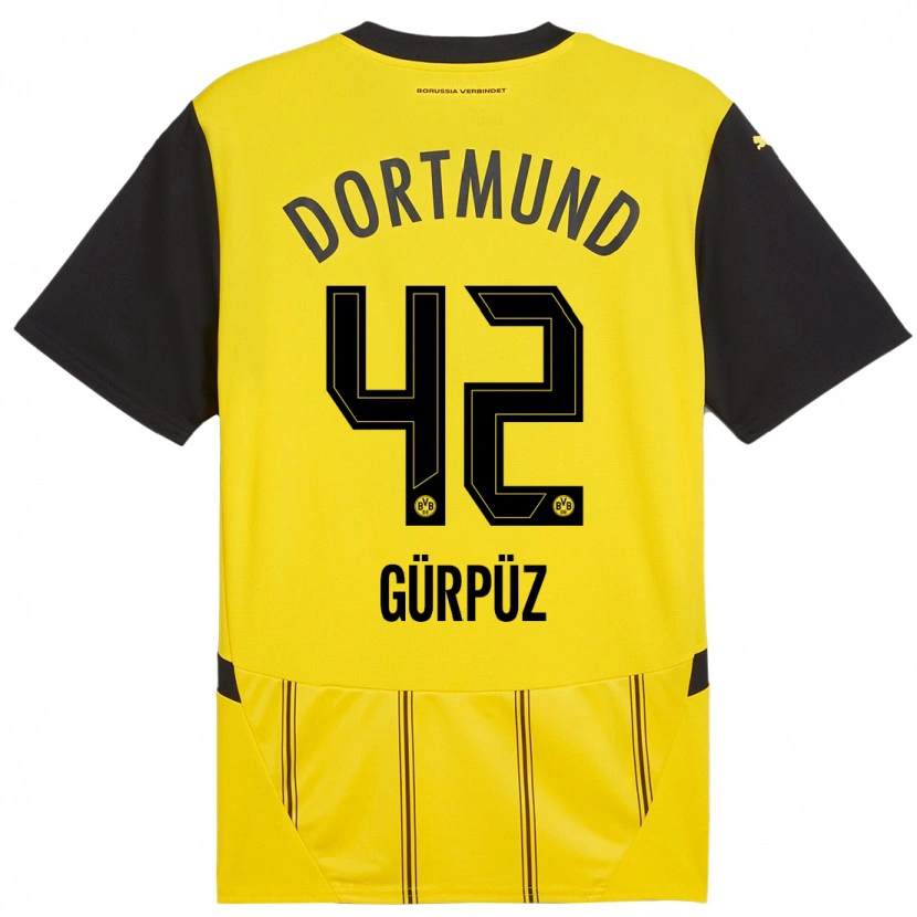 Danxen Heren Goktan Gurpuz #42 Geel Zwart Thuisshirt Thuistenue 2024/25 T-Shirt