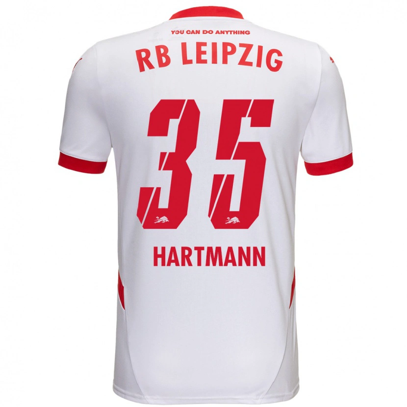 Danxen Heren Fabrice Hartmann #35 Wit Rood Thuisshirt Thuistenue 2024/25 T-Shirt