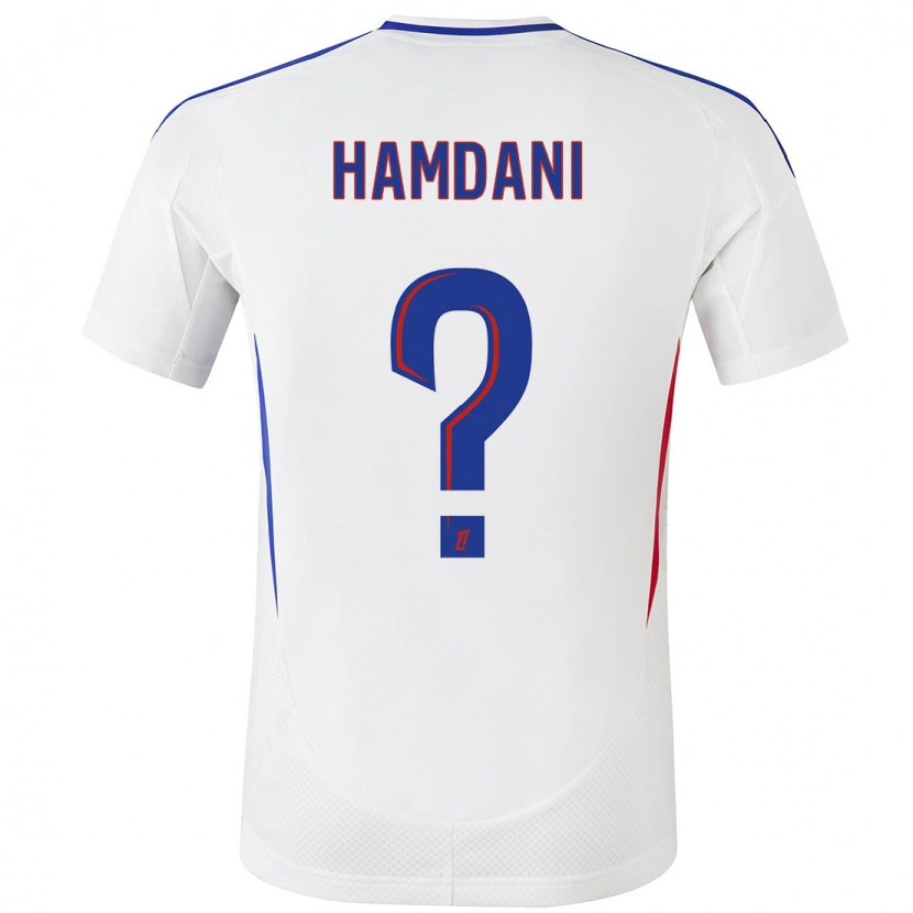 Danxen Heren Adil Hamdani #0 Wit Blauw Thuisshirt Thuistenue 2024/25 T-Shirt