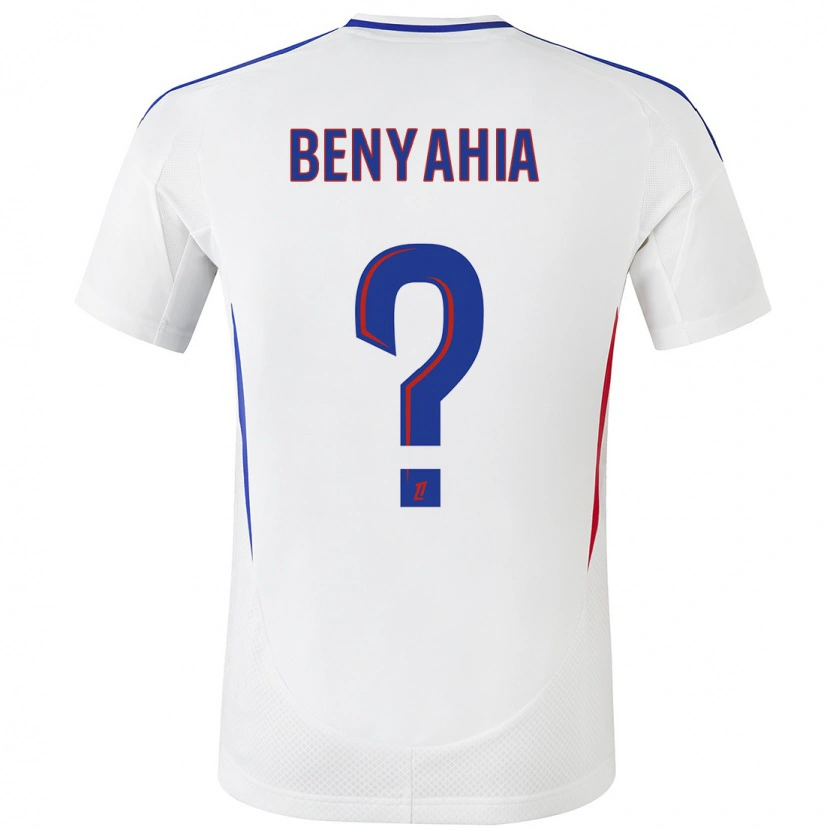 Danxen Heren Inès Benyahia #0 Wit Blauw Thuisshirt Thuistenue 2024/25 T-Shirt