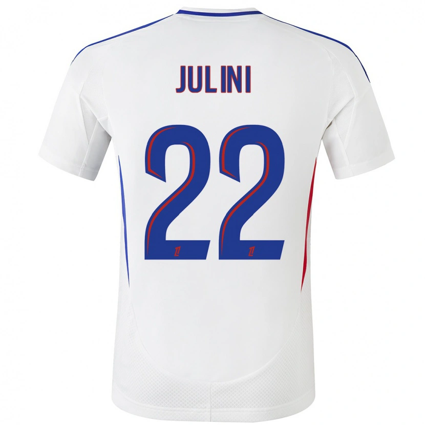 Danxen Heren Sally Julini #22 Wit Blauw Thuisshirt Thuistenue 2024/25 T-Shirt