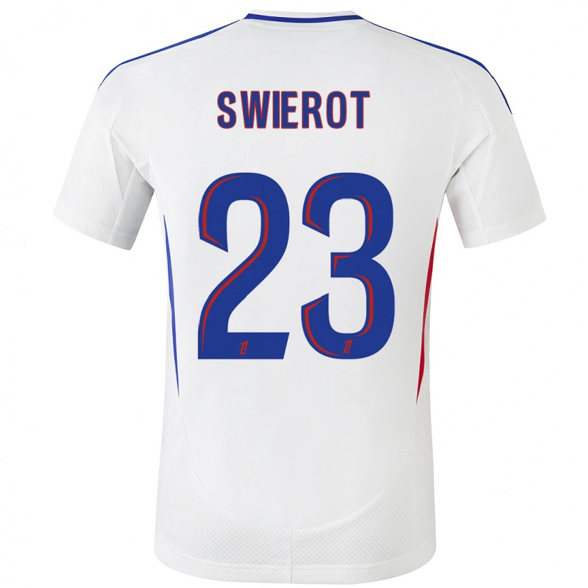 Danxen Heren Julie Swierot #23 Wit Blauw Thuisshirt Thuistenue 2024/25 T-Shirt