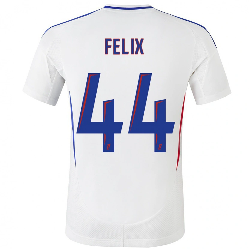 Danxen Heren Marley Felix #44 Wit Blauw Thuisshirt Thuistenue 2024/25 T-Shirt