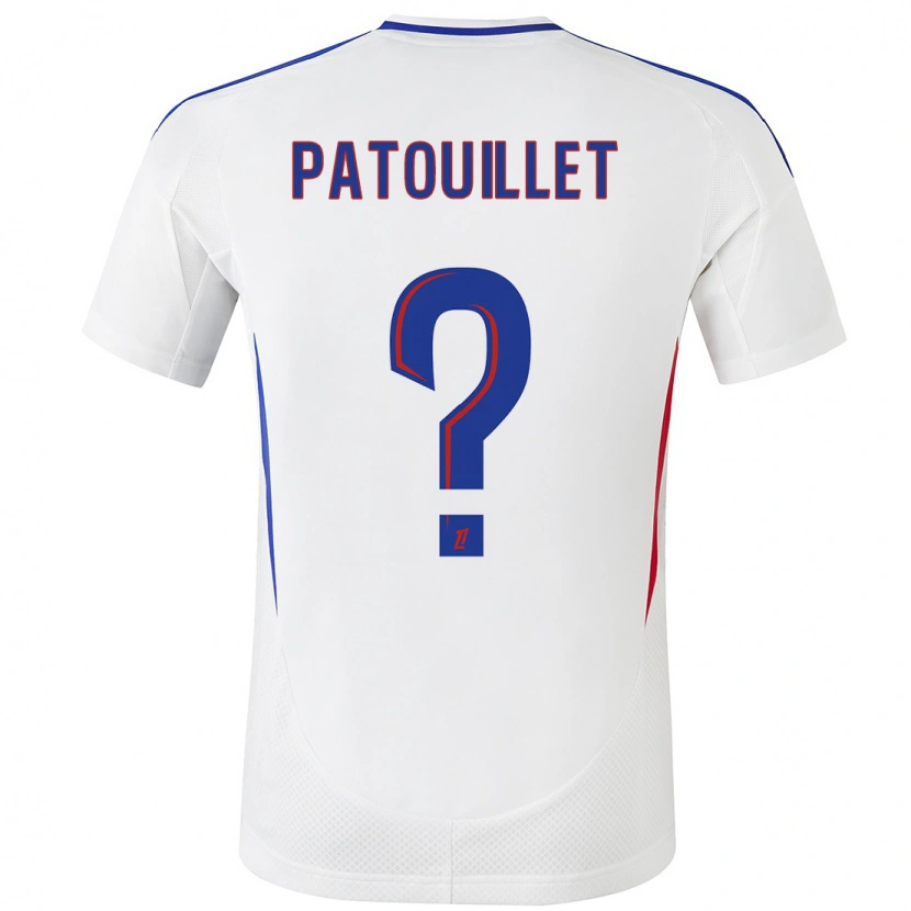 Danxen Heren Mathieu Patouillet #0 Wit Blauw Thuisshirt Thuistenue 2024/25 T-Shirt