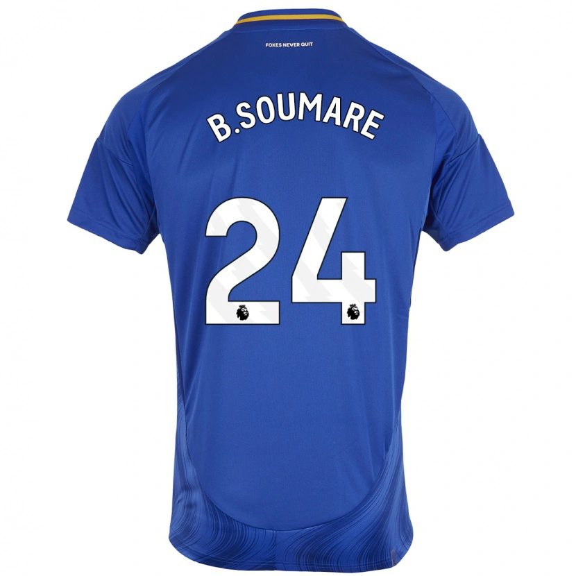 Danxen Heren Boubakary Soumaré #24 Blauw Wit Thuisshirt Thuistenue 2024/25 T-Shirt