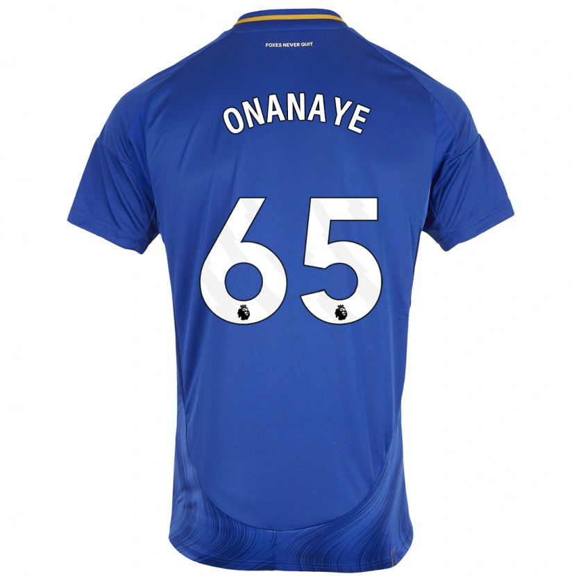 Danxen Heren Toby Onanaye #65 Blauw Wit Thuisshirt Thuistenue 2024/25 T-Shirt