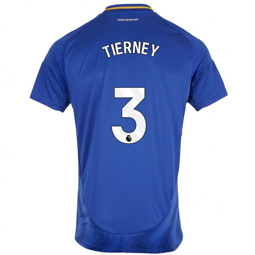 Danxen Heren Sam Tierney #3 Blauw Wit Thuisshirt Thuistenue 2024/25 T-Shirt