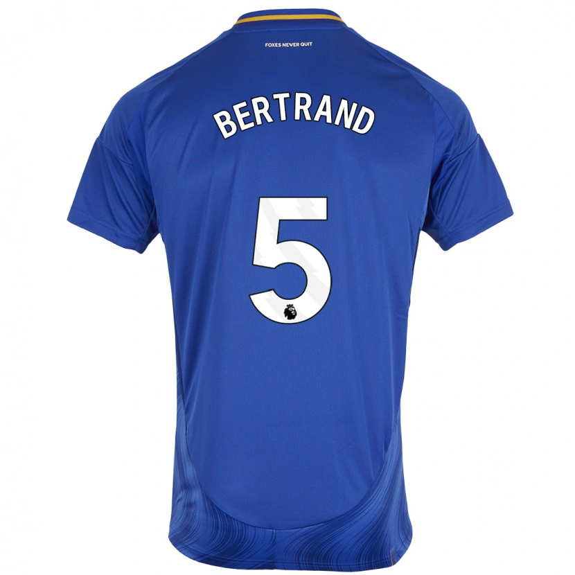 Danxen Heren Ryan Bertrand #5 Blauw Wit Thuisshirt Thuistenue 2024/25 T-Shirt