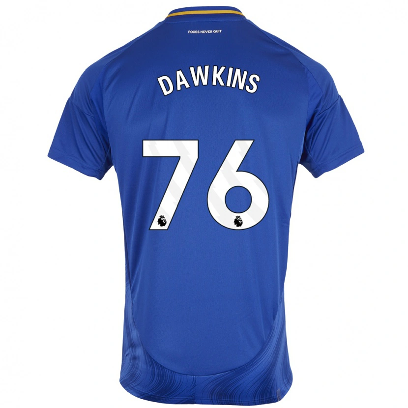 Danxen Heren Kartell Dawkins #76 Blauw Wit Thuisshirt Thuistenue 2024/25 T-Shirt