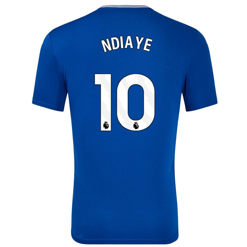 Danxen Heren Iliman Ndiaye #10 Blauw Met Thuisshirt Thuistenue 2024/25 T-Shirt