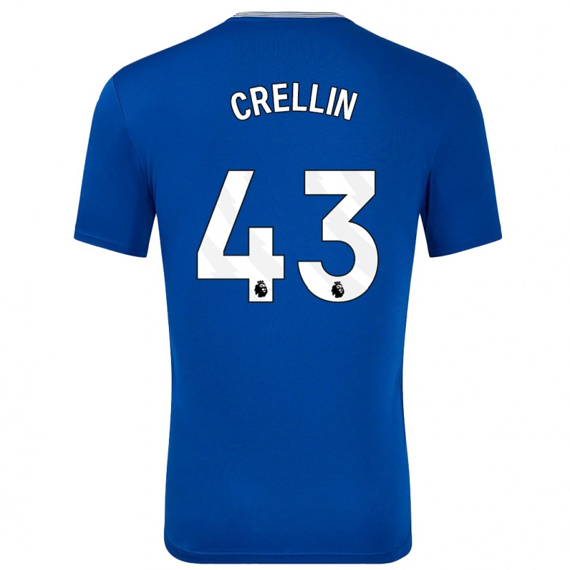 Danxen Heren Billy Crellin #43 Blauw Met Thuisshirt Thuistenue 2024/25 T-Shirt