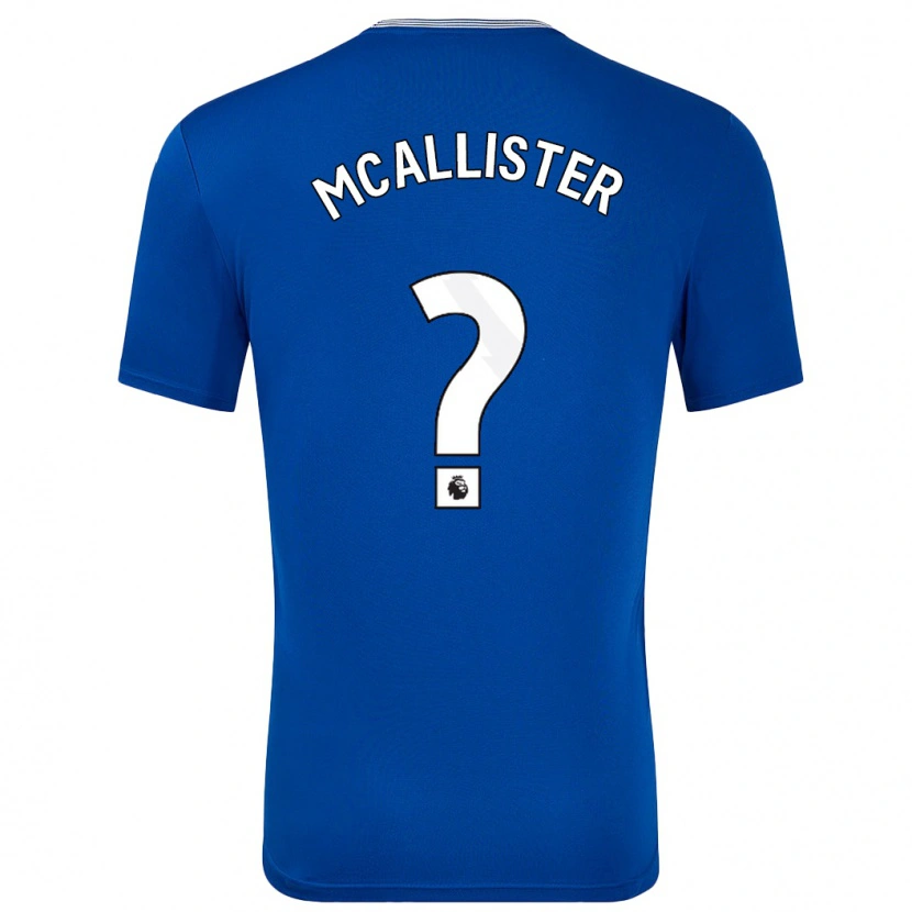 Danxen Heren Sean Mcallister #0 Blauw Met Thuisshirt Thuistenue 2024/25 T-Shirt