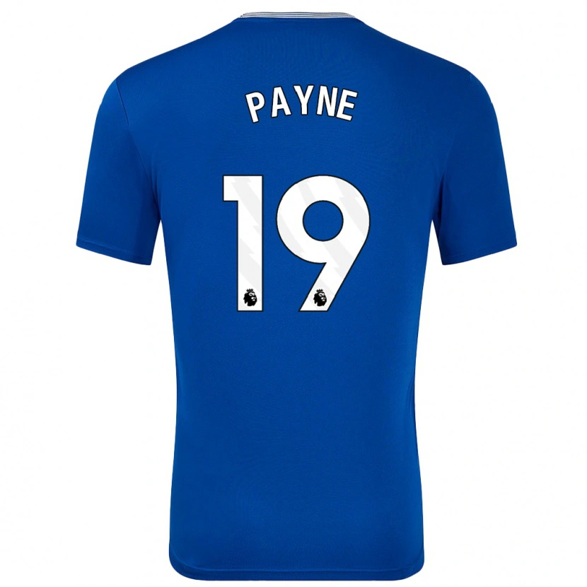 Danxen Heren Heather Payne #19 Blauw Met Thuisshirt Thuistenue 2024/25 T-Shirt