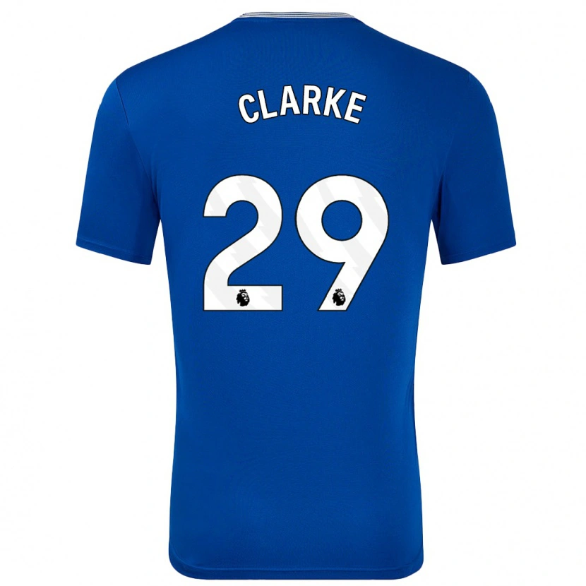 Danxen Heren Abbey Clarke #29 Blauw Met Thuisshirt Thuistenue 2024/25 T-Shirt