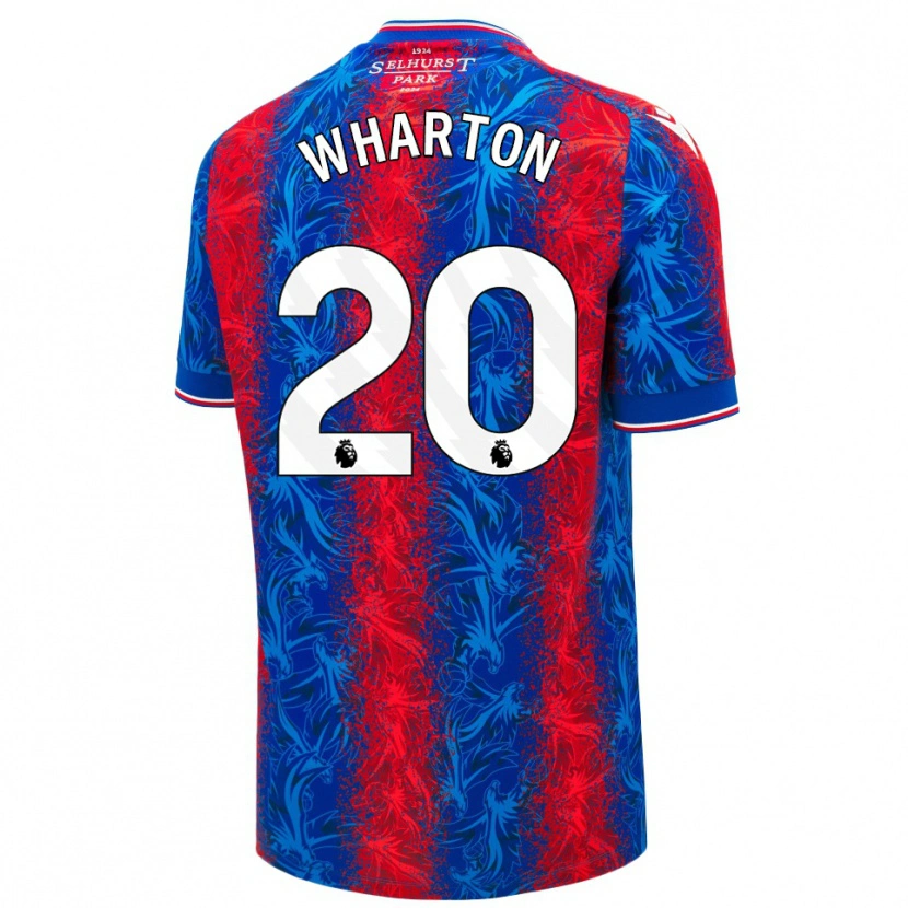 Danxen Heren Adam Wharton #20 Rood Blauwe Strepen Thuisshirt Thuistenue 2024/25 T-Shirt