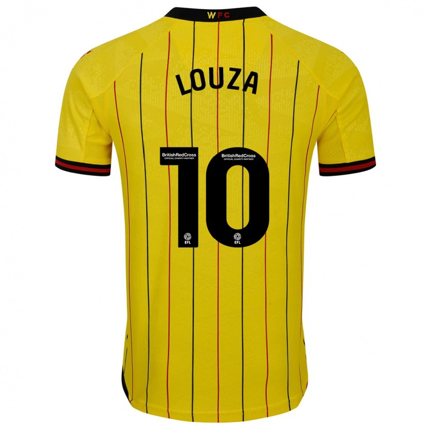 Danxen Heren Imrân Louza #10 Geel Zwart Thuisshirt Thuistenue 2024/25 T-Shirt