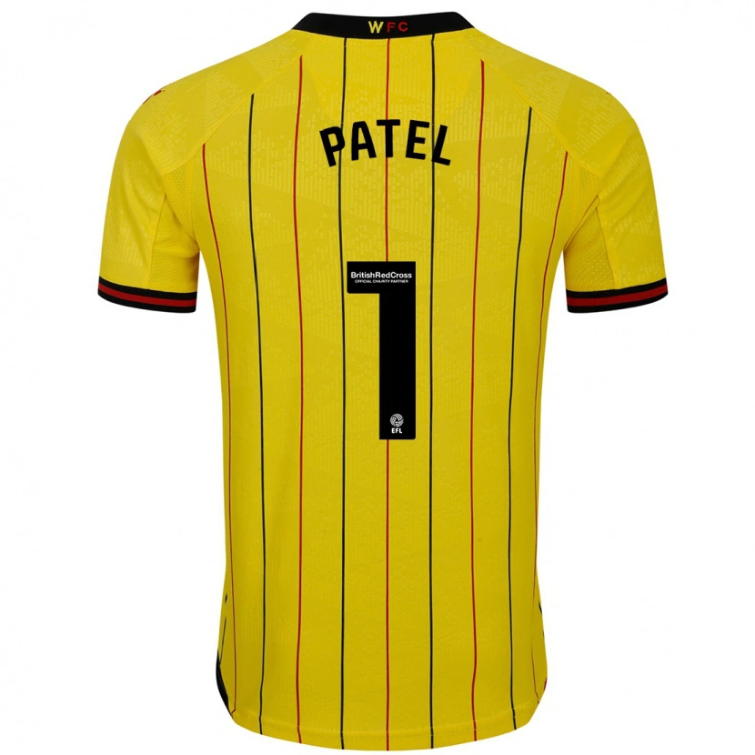 Danxen Heren Safia Middleton-Patel #1 Geel Zwart Thuisshirt Thuistenue 2024/25 T-Shirt