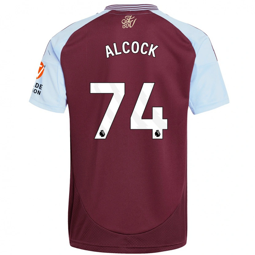 Danxen Heren Todd Alcock #74 Bordeaux Hemelsblauw Thuisshirt Thuistenue 2024/25 T-Shirt