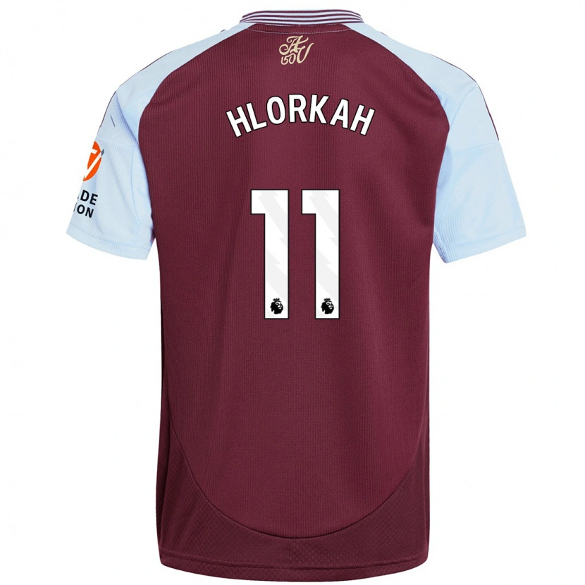 Danxen Heren Chantelle Boye-Hlorkah #11 Bordeaux Hemelsblauw Thuisshirt Thuistenue 2024/25 T-Shirt