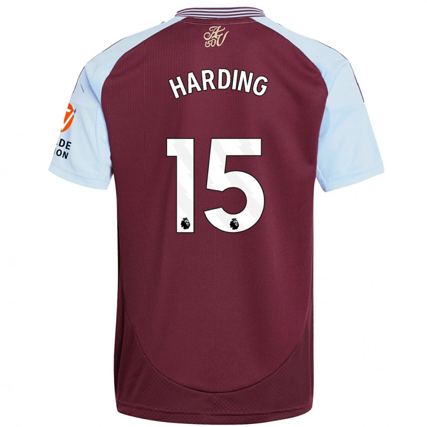 Danxen Heren Natasha Harding #15 Bordeaux Hemelsblauw Thuisshirt Thuistenue 2024/25 T-Shirt