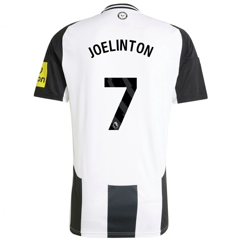 Danxen Heren Joelinton #7 Wit Zwart Thuisshirt Thuistenue 2024/25 T-Shirt