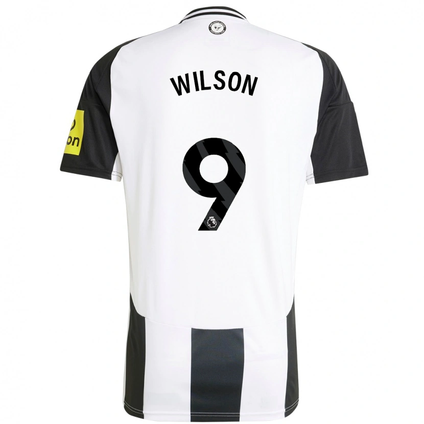 Danxen Heren Callum Wilson #9 Wit Zwart Thuisshirt Thuistenue 2024/25 T-Shirt