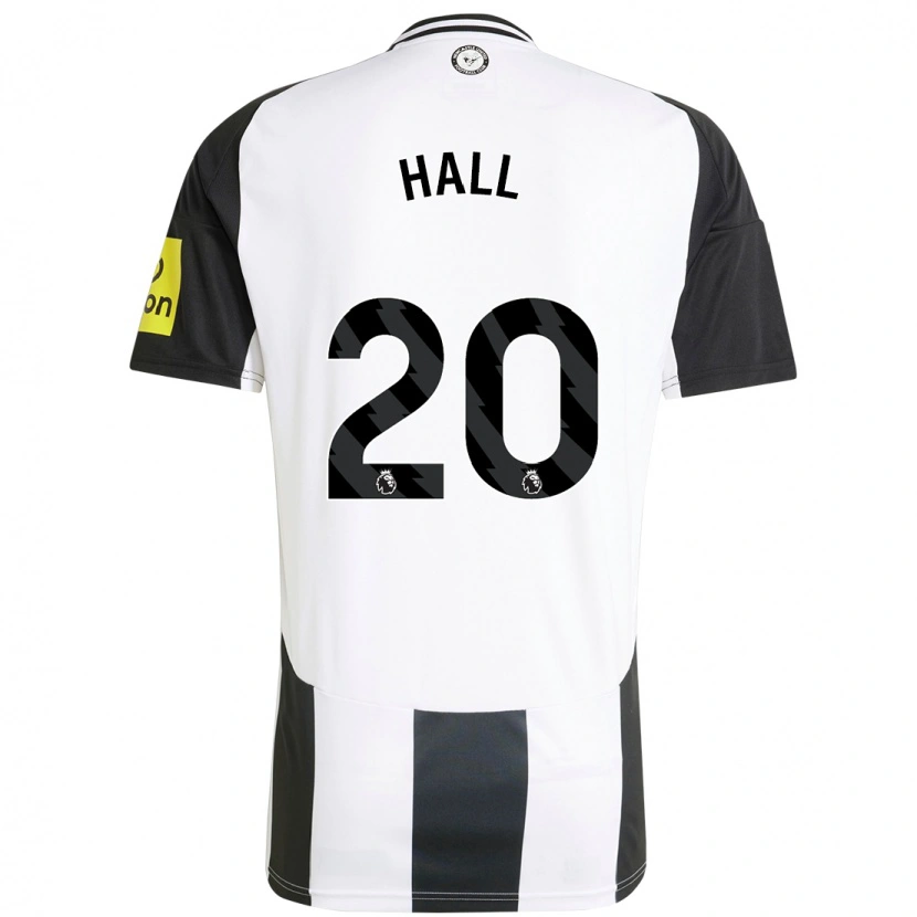 Danxen Heren Lewis Hall #20 Wit Zwart Thuisshirt Thuistenue 2024/25 T-Shirt