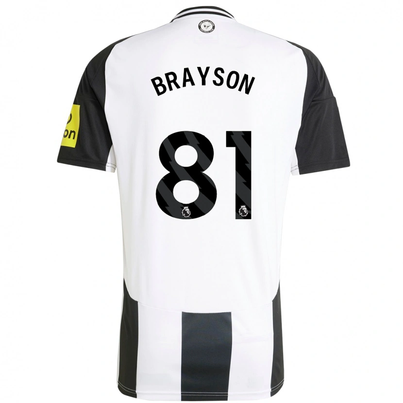 Danxen Heren Joe Brayson #81 Wit Zwart Thuisshirt Thuistenue 2024/25 T-Shirt