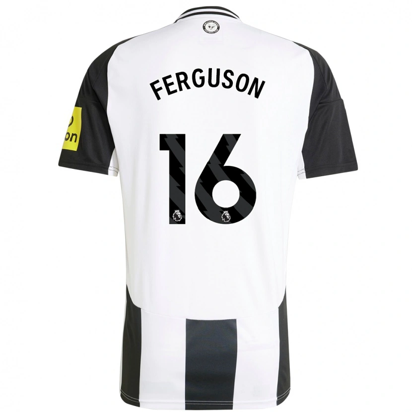 Danxen Heren Becky Ferguson #16 Wit Zwart Thuisshirt Thuistenue 2024/25 T-Shirt