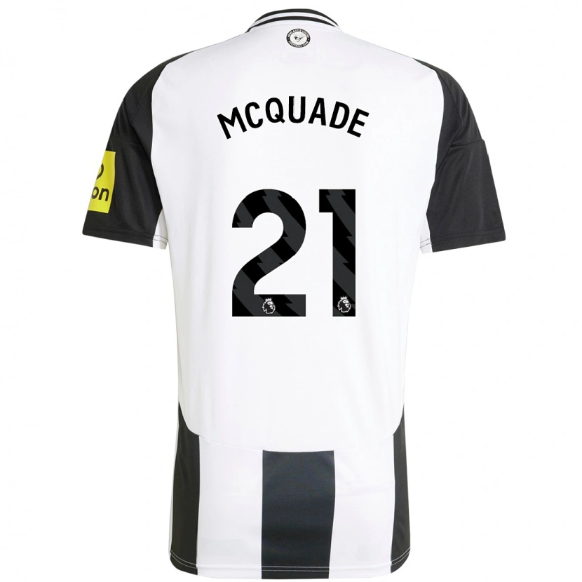 Danxen Heren Jasmine Mcquade #21 Wit Zwart Thuisshirt Thuistenue 2024/25 T-Shirt