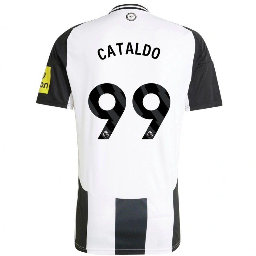 Danxen Heren Lia Cataldo #99 Wit Zwart Thuisshirt Thuistenue 2024/25 T-Shirt