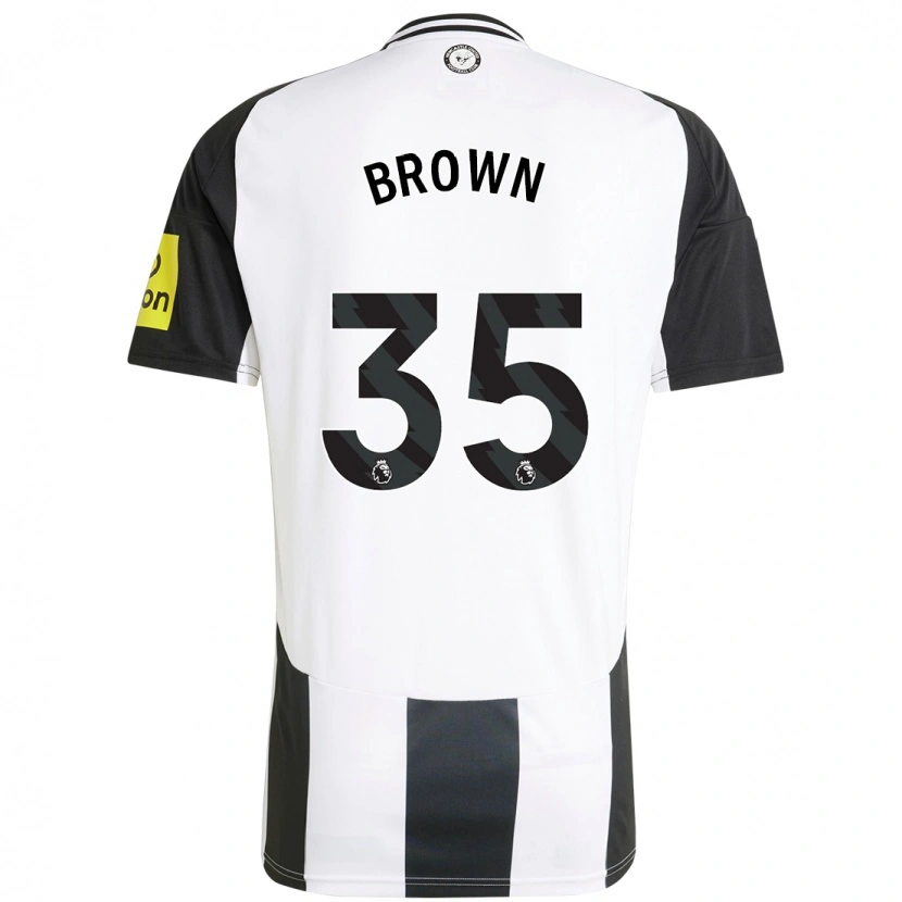 Danxen Heren Will Brown #35 Wit Zwart Thuisshirt Thuistenue 2024/25 T-Shirt