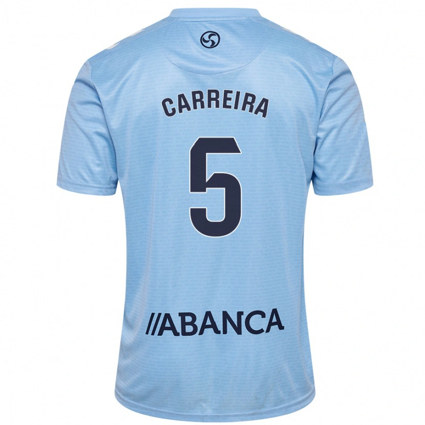 Danxen Heren Sergio Carreira #5 Hemelsblauw Thuisshirt Thuistenue 2024/25 T-Shirt