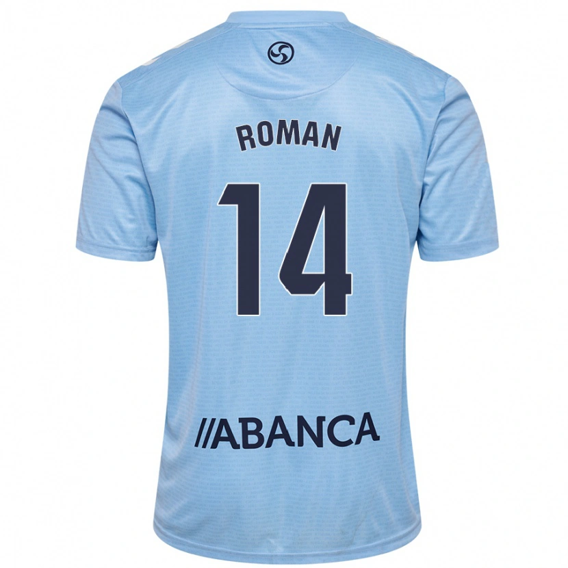 Danxen Heren Miguel Román #14 Hemelsblauw Thuisshirt Thuistenue 2024/25 T-Shirt