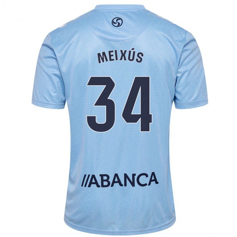 Danxen Heren Pablo Meixús #34 Hemelsblauw Thuisshirt Thuistenue 2024/25 T-Shirt