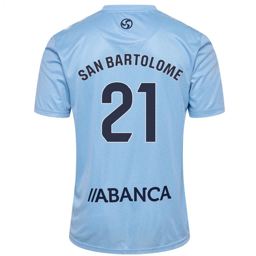 Danxen Heren Víctor San Bartolomé #21 Hemelsblauw Thuisshirt Thuistenue 2024/25 T-Shirt