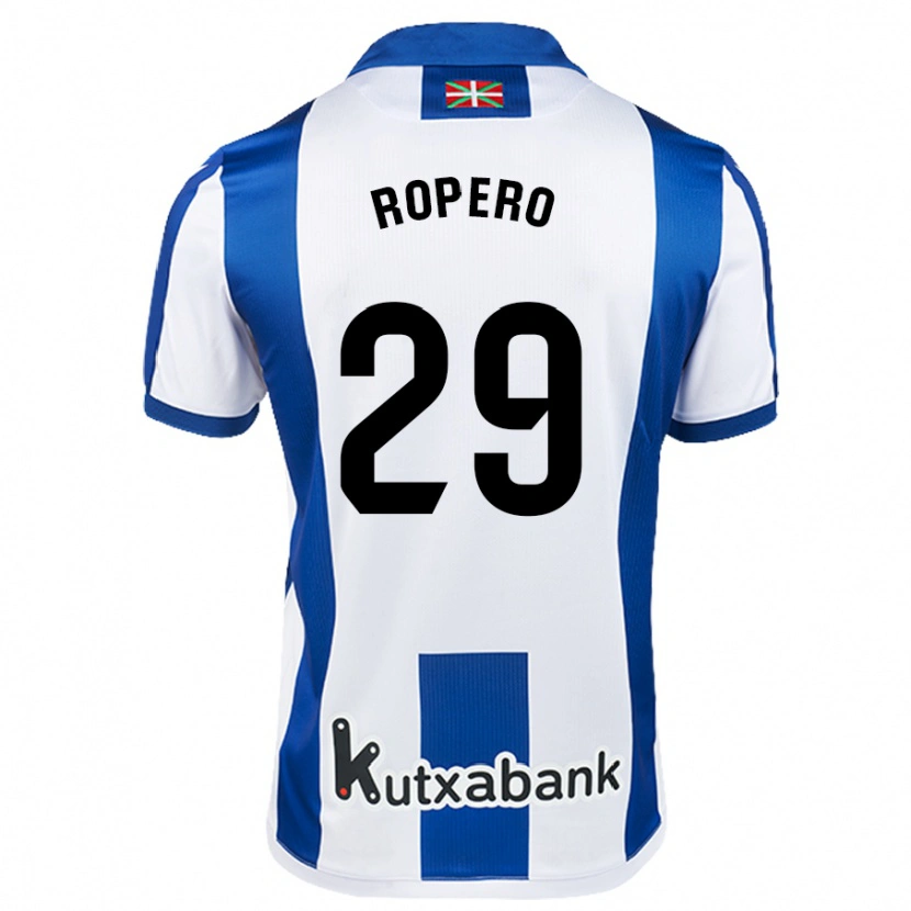 Danxen Heren Iker Ropero #29 Wit Blauw Thuisshirt Thuistenue 2024/25 T-Shirt