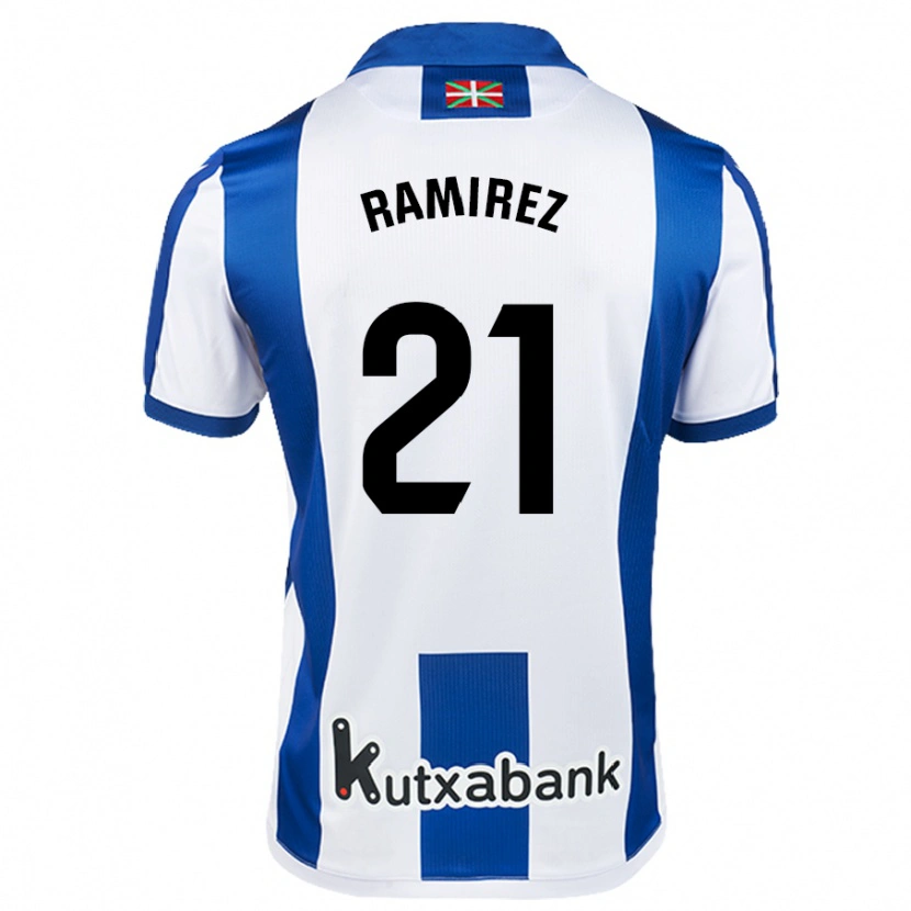 Danxen Heren Emma Ramírez #21 Wit Blauw Thuisshirt Thuistenue 2024/25 T-Shirt