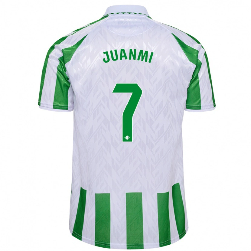 Danxen Heren Juanmi #7 Groen Witte Strepen Thuisshirt Thuistenue 2024/25 T-Shirt