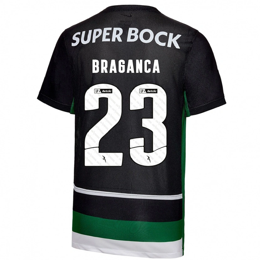 Danxen Heren Daniel Bragança #23 Zwart Wit Groen Thuisshirt Thuistenue 2024/25 T-Shirt