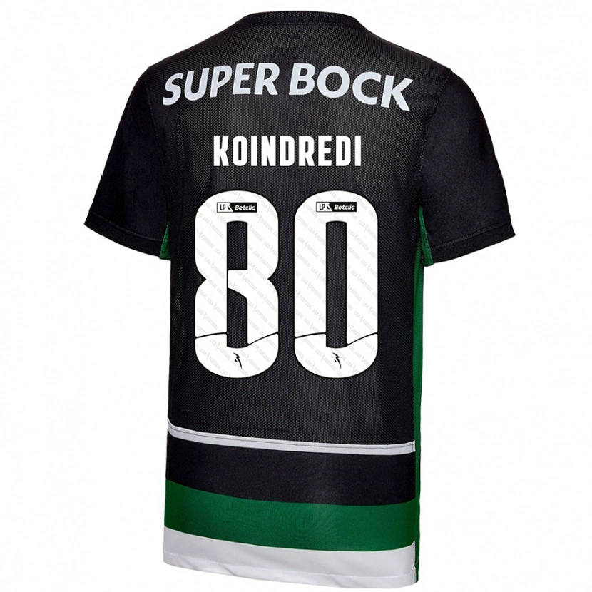 Danxen Heren Koba Koindredi #80 Zwart Wit Groen Thuisshirt Thuistenue 2024/25 T-Shirt