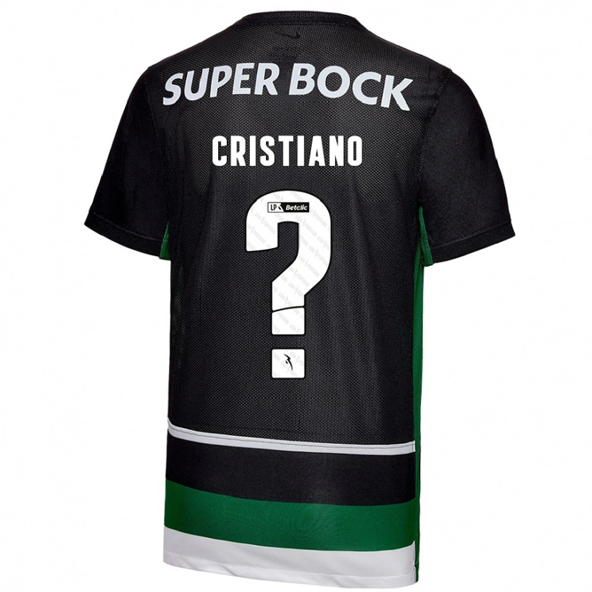 Danxen Heren José Cristiano #0 Zwart Wit Groen Thuisshirt Thuistenue 2024/25 T-Shirt