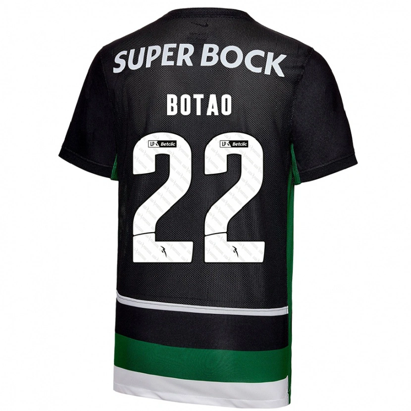 Danxen Heren Martim Botão #22 Zwart Wit Groen Thuisshirt Thuistenue 2024/25 T-Shirt