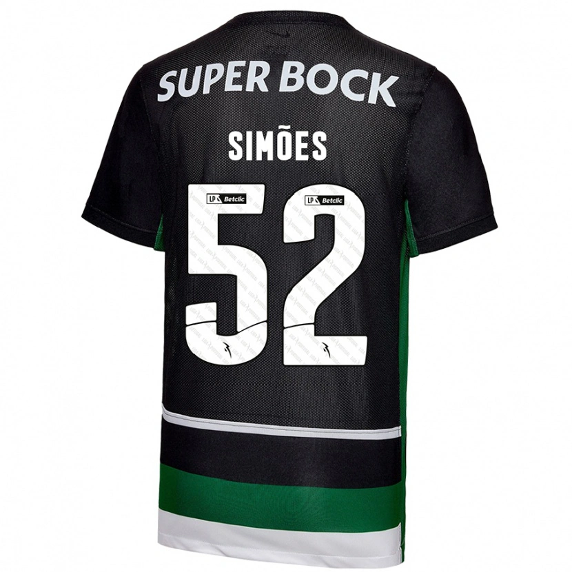 Danxen Heren João Simões #52 Zwart Wit Groen Thuisshirt Thuistenue 2024/25 T-Shirt